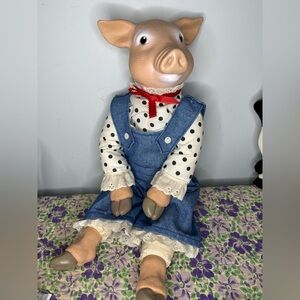 Vintage Doll Country Pig